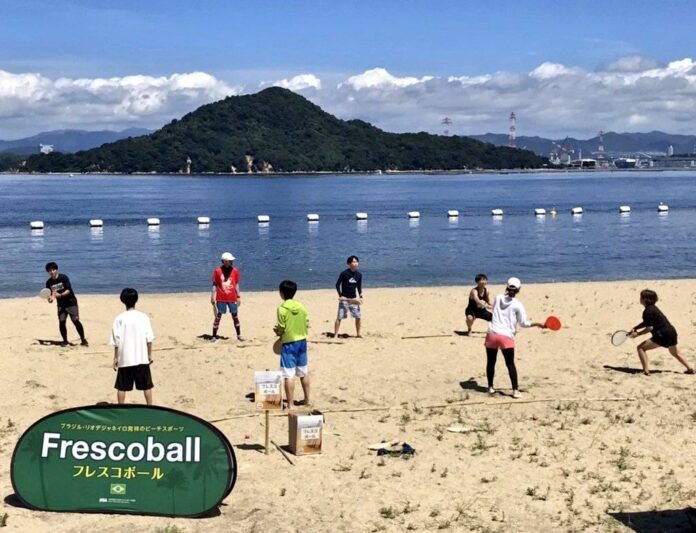 日本フレスコボール協会（JFBA）、公認地域クラブ「広島フレスコボールクラブ」が7月30日(日)の『豊かな海づくり大会』にてフレスコボール体験会を実施。のメイン画像