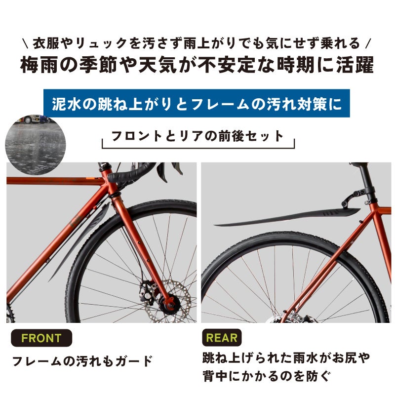 【新商品】自転車パーツブランド「GORIX」から、エアロフェンダー前後セット(GFD-R35) が新発売!!のサブ画像4