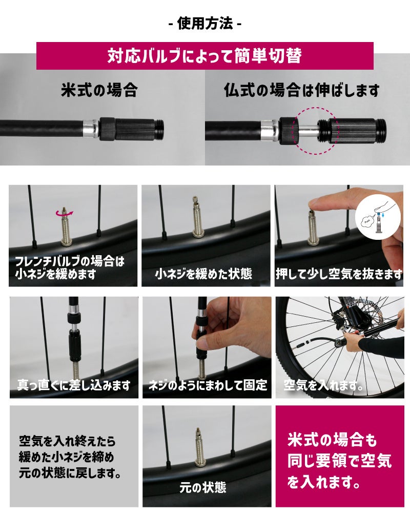 【新商品】自転車パーツブランド「GORIX」から、携帯ポンプ(GX-MPE320) が新発売!!のサブ画像5
