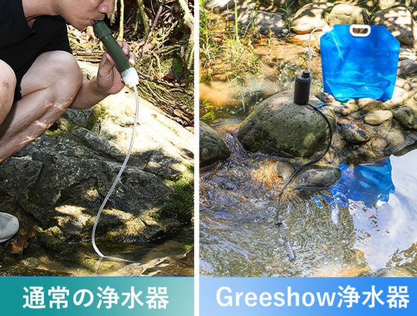 Greeshow Amazonプライムデー Amazonにて実施　世界初のリチウム電池駆動のサバイバル携帯浄水器「GreeShow　GS-2801」を史上最安価格で販売のサブ画像1