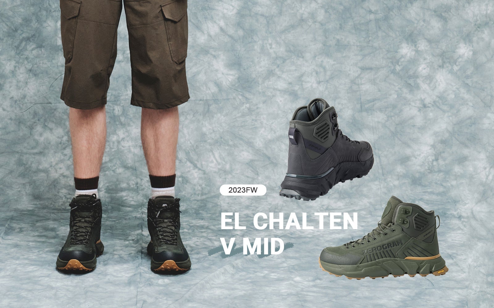 ライトバックパッカー向けアウトドアブランド ZEROGRAM環境配慮型トレッキングシューズ「El Chalten V Mid Trekking Shoes」リリースのサブ画像1