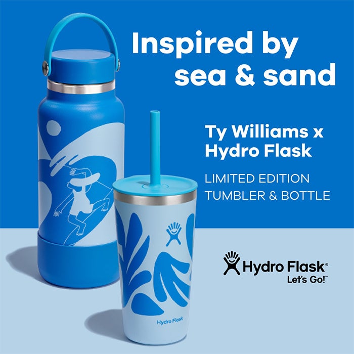 【Hydro Flask® 限定ボトル&タンブラー発売】遊び心のあるネイチャー&サーフモチーフを、ブルックリンを拠点とするアーティスト・Ty Williamsがデザイン。のサブ画像1