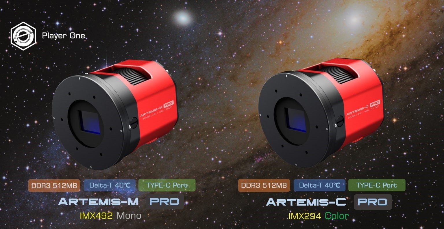 Player One冷却CMOSカメラ「Artemis-C Pro」「Artemis-M Pro」、電動フィルターホイール発売のサブ画像1