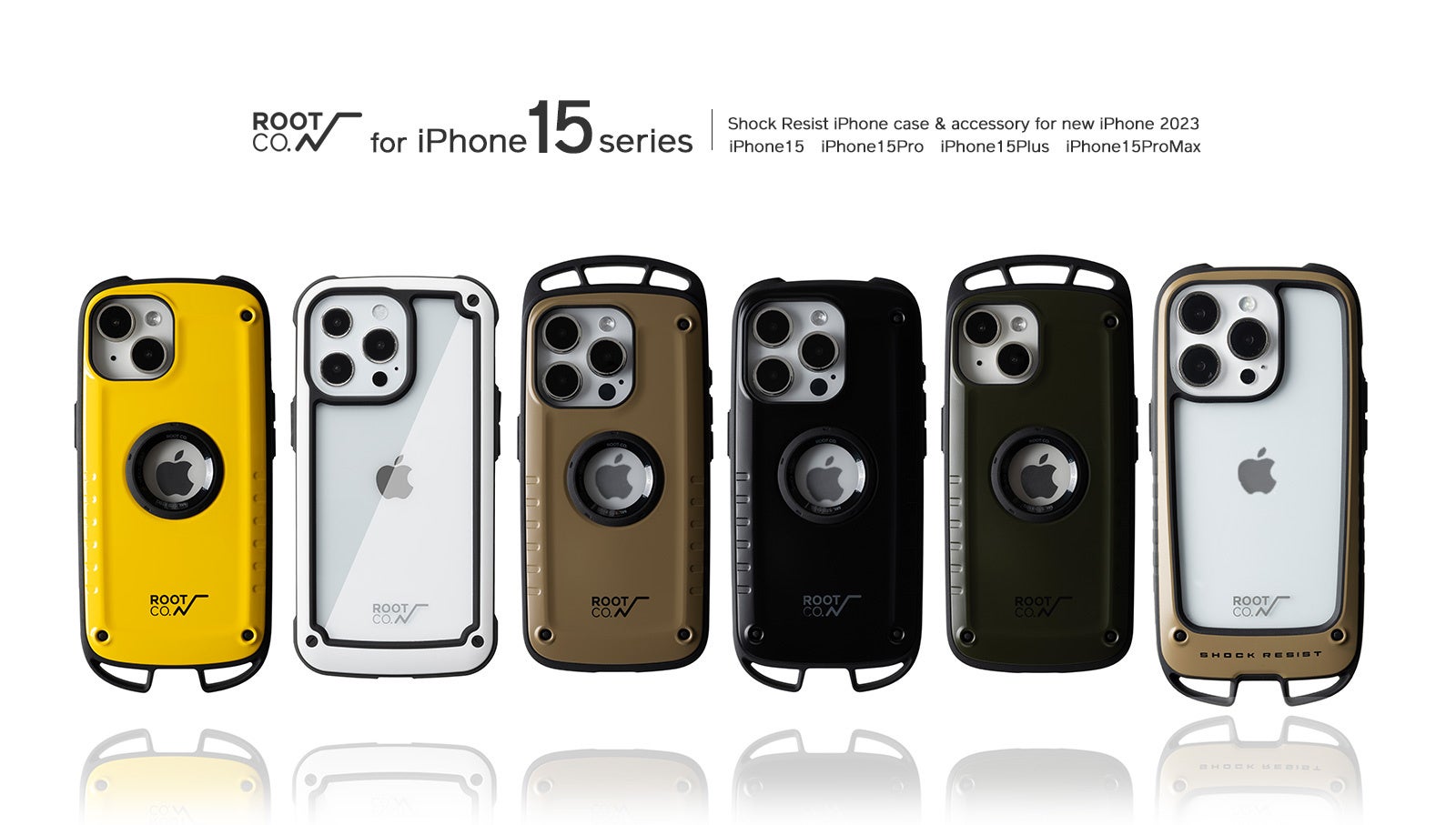 【iPhone15シリーズ専用】アウトドア向けモバイルギアブランドROOT CO.より、「機能」「耐衝撃」を兼ね備えた4デザインのiPhoneケース販売開始のサブ画像1