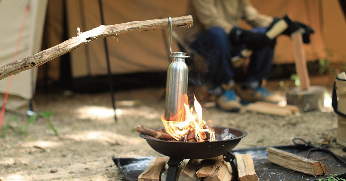 キャンプギアブランド「VASTLAND」、シングルウォール構造により焚き火に入れて湯沸かしができる「焚き火ステンレスボトル」を2023/9/16（土）に発売のサブ画像1