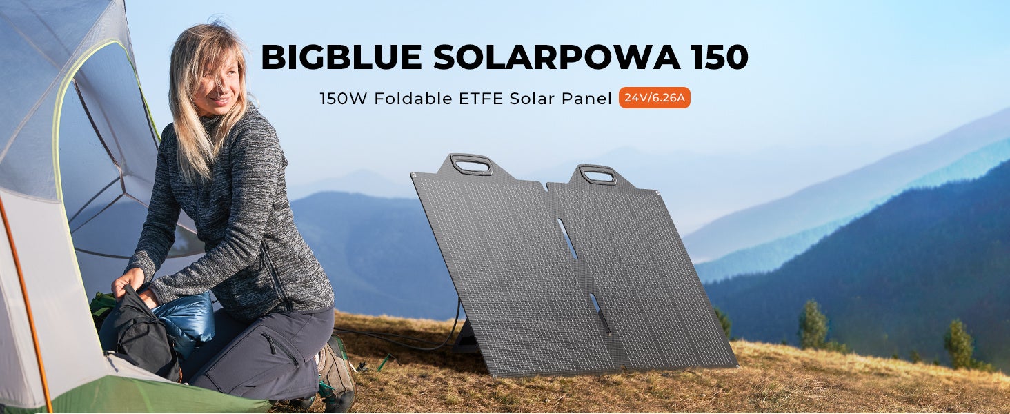 業界TOPの23.5％高転換効率「BigBlueソーラーパネル Solarpowa100・150・200・400」最高35％セールのサブ画像2