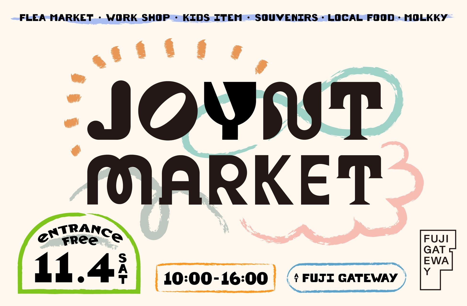 野外マーケットイベント「JOYNT MARKET」が、キッズやファミリーをテーマに11月4日（土）に開催決定！のサブ画像1