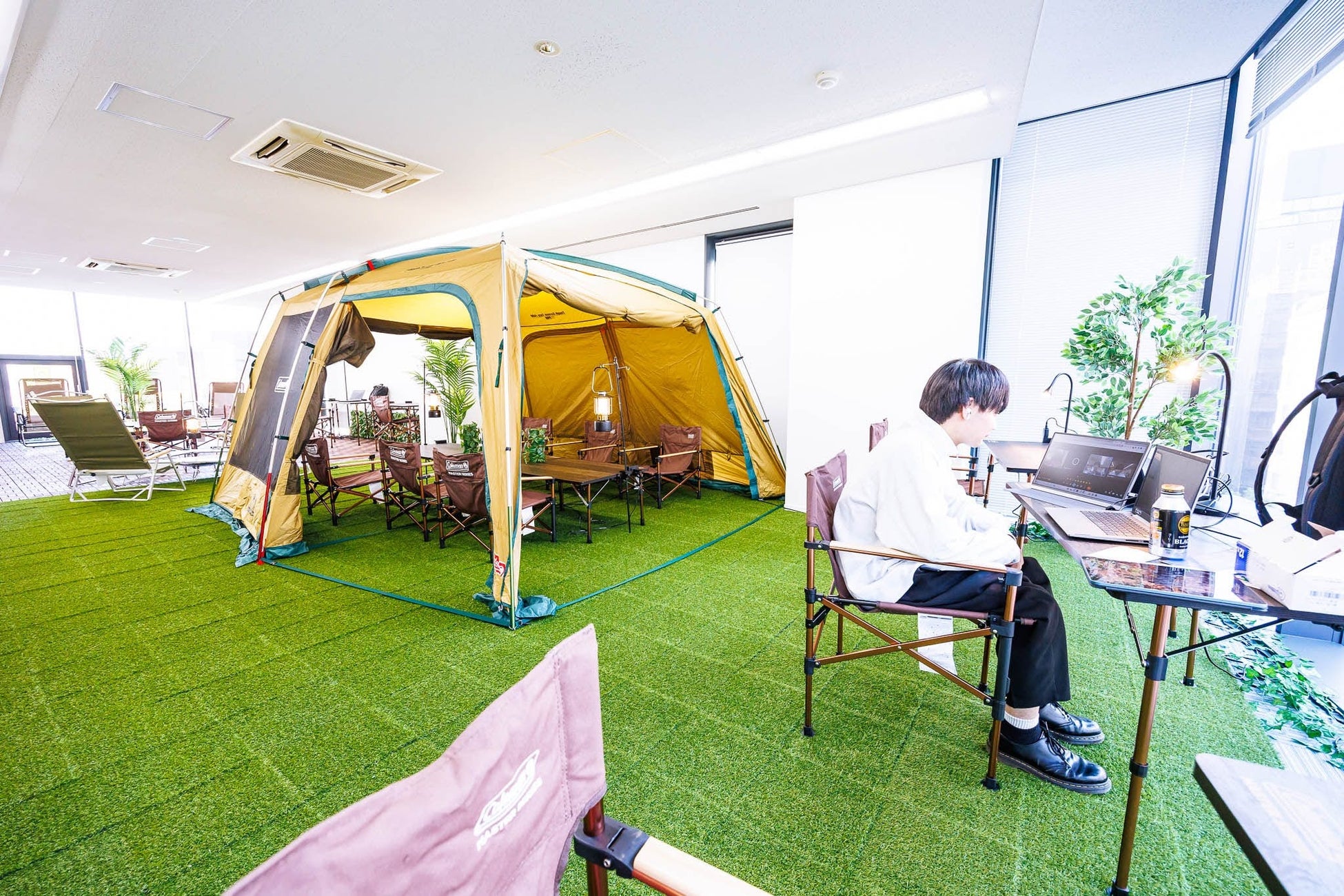 アウトドアファニチャーを使ってオフィスの空室や施設の空き空間を有効活用する「Camping Office Project」の試験運用を11月より開始のサブ画像4