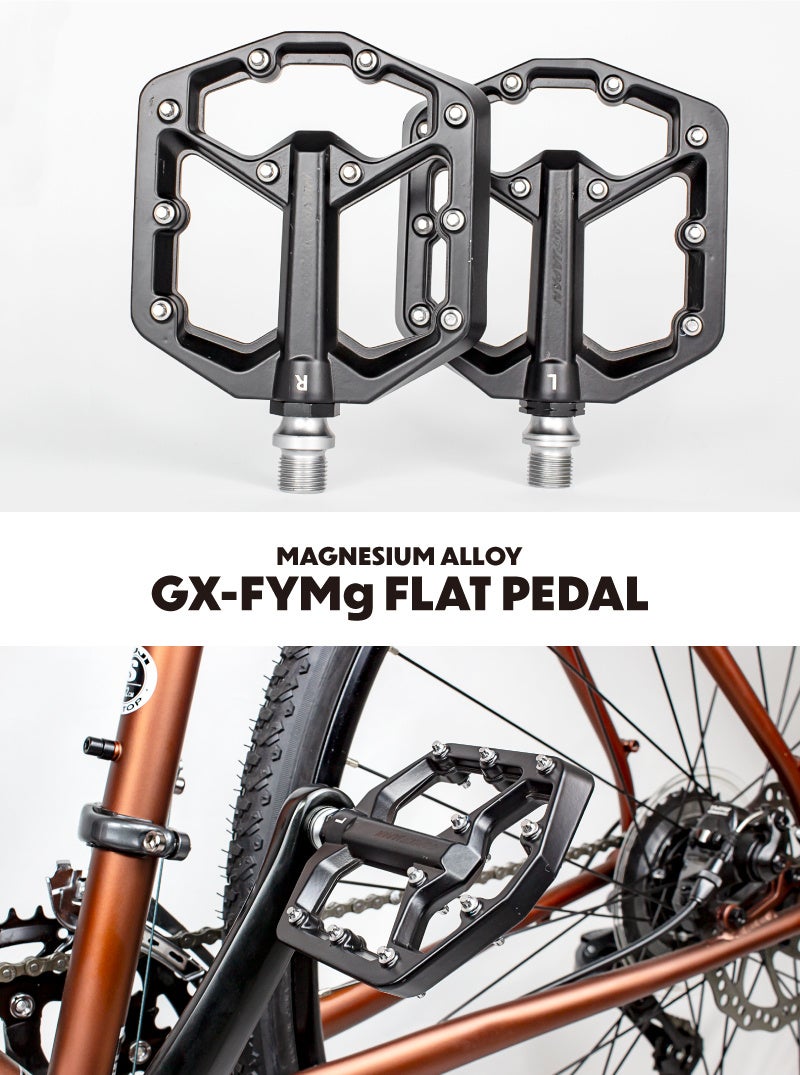 【新商品】【軽量で強度が高いマグネシウム合金!!】自転車パーツブランド「GORIX」から、フラットペダル(GX-FYMg)が新発売!!のサブ画像10