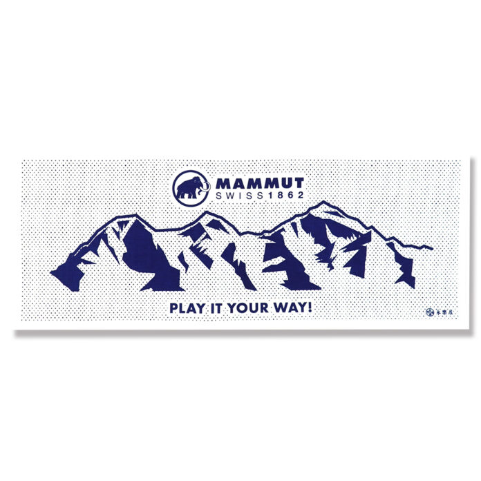 日本最古の綿布商「永楽屋」がアウトドアブランド「マムート」と共同で作り上げた「マムートてぬぐい」を発表のメイン画像