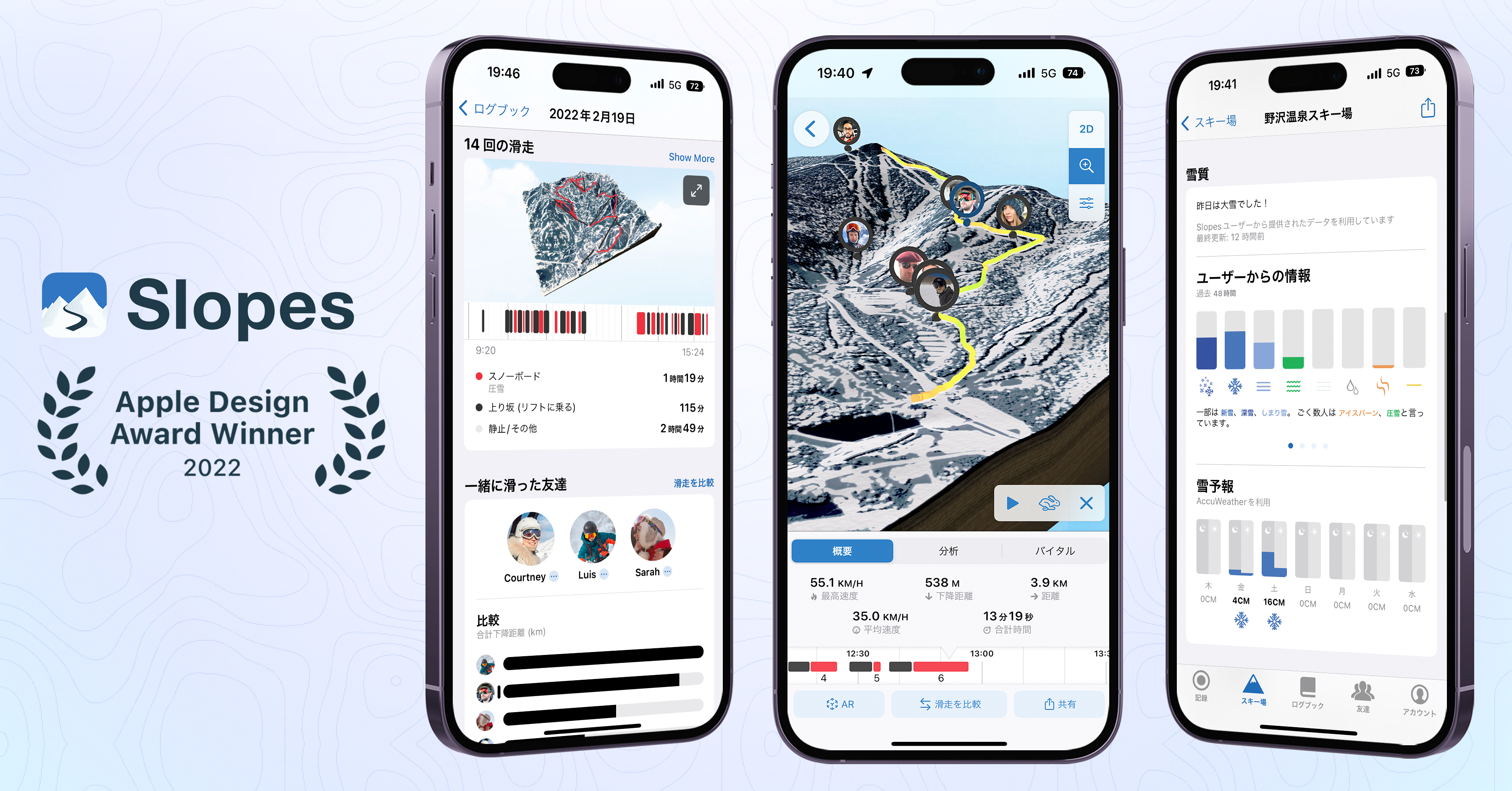 世界初のパートナーリゾートとして、人気スキー・スノボ滑走記録アプリ「Slopes」と長野県HAKUBAVALLEY 「つがいけマウンテンリゾート」がパートナーシップを締結！のサブ画像1_滑走記録アプリ「Slopes」とパートナーシップを締結するスキー場は世界初