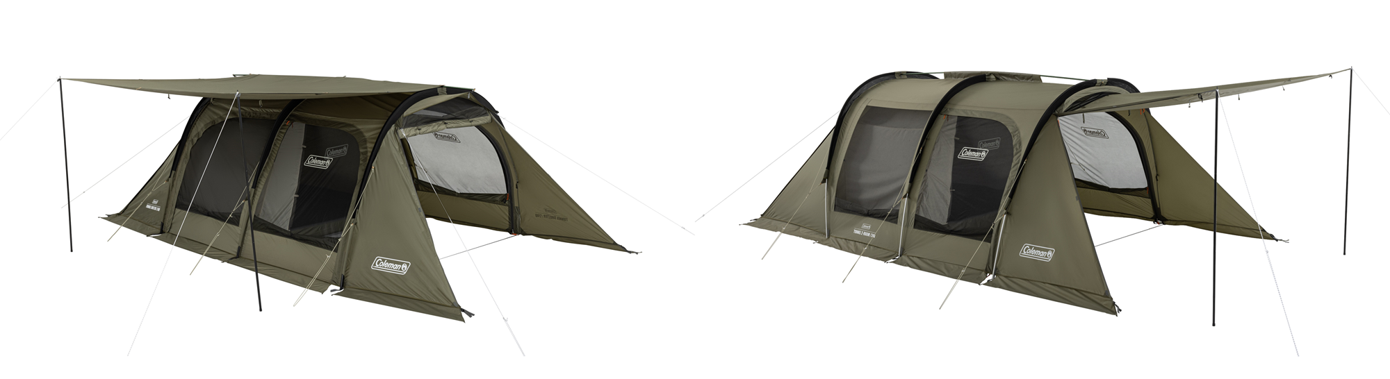 テントとシェルターの2WAY仕様！コールマン、コンパクトなトンネル型2ルームテントを発売のサブ画像1