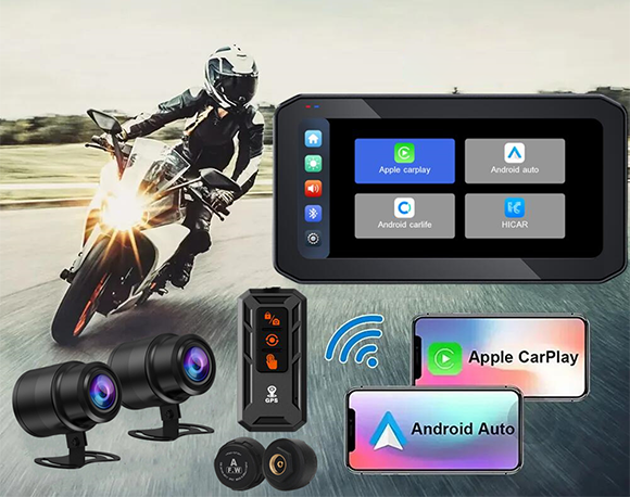 オールインワンのバイク専用のディスプレイオーディオ『T6D』！CarPlay & Android Auto対応！のサブ画像1