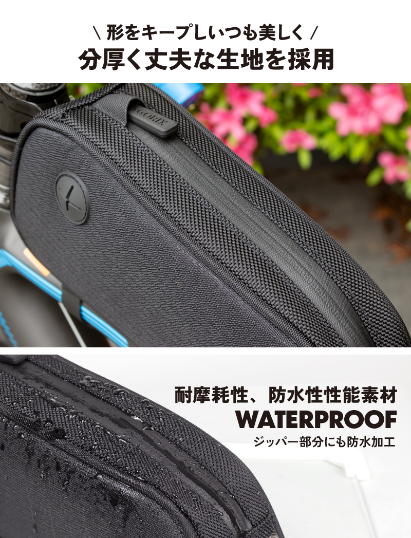 【新商品】自転車パーツブランド「GORIX」から、トップチューブバッグ(QUICK TOP TUBE BAG)が新発売!!のサブ画像6