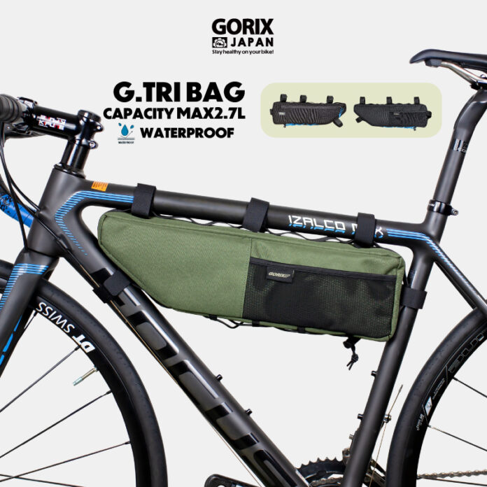 【新商品】自転車パーツブランド「GORIX」から、 フレームバッグ(G.TRI BAG)が新発売!!のメイン画像