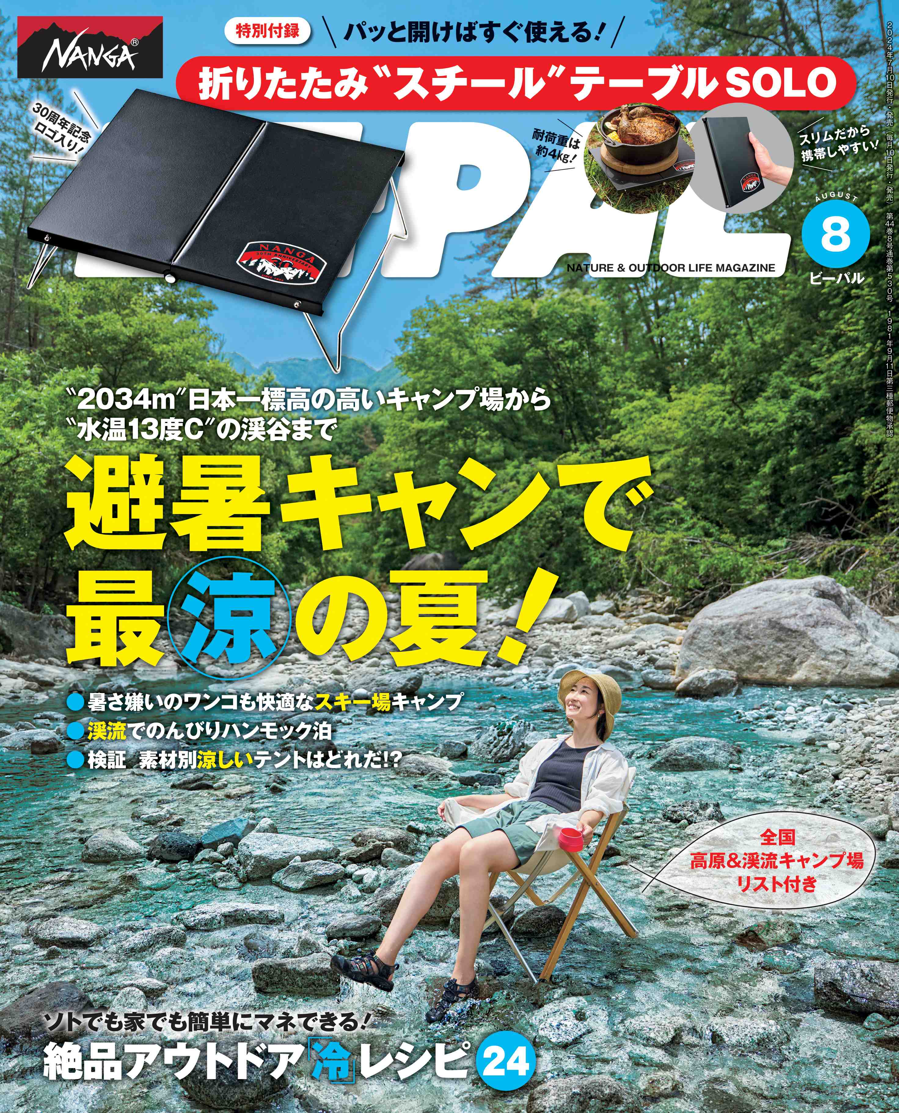 大人気ブランド、NANGAとコラボしたNANGA×BE-PAL『折りたたみ＂スチール＂テーブルＳＯＬＯ』がBE-PAL最新号の特別付録に！のサブ画像8