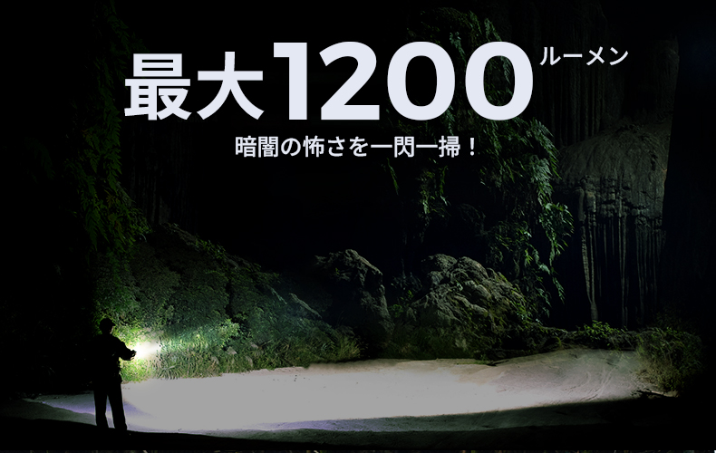 携帯性とパワーを高次元で両立！懐中電灯の決定版「ZERO FLASH 1200」が日本初上陸！のサブ画像3