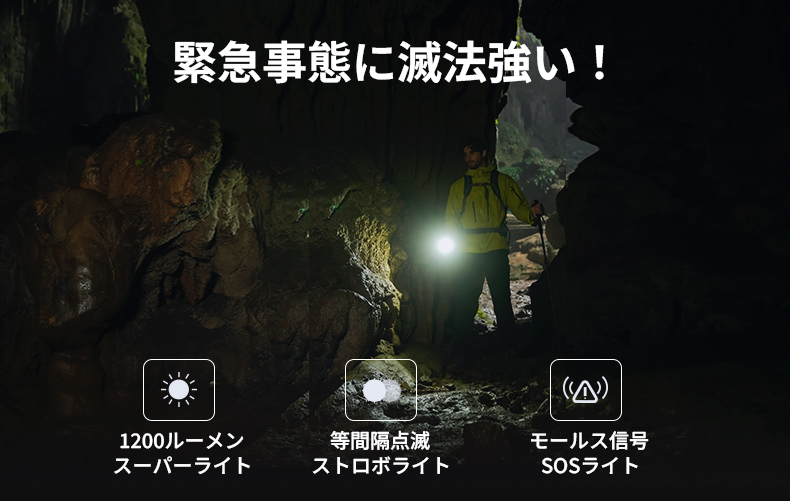 携帯性とパワーを高次元で両立！懐中電灯の決定版「ZERO FLASH 1200」が日本初上陸！のサブ画像5