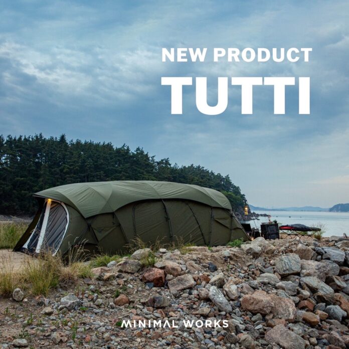 ＜MINIMAL WORKS (ミニマルワークス)＞から7.6mの大型リビングテント「TUTTI」が新発売。UNBY公式オンラインストアとUNBY直営店で7/12(金)より予約受付開始。のメイン画像