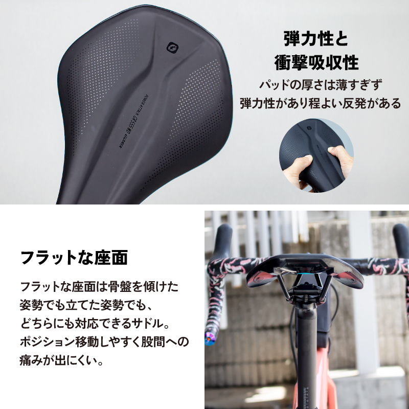 【新商品】自転車パーツブランド「GORIX」から、	自転車サドル(POWER ATTACK GR555 WD)が新発売!!のサブ画像4