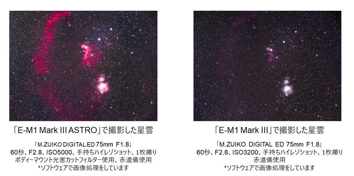 天体撮影専用カメラ「OM SYSTEM E-M1 Mark III ASTRO」および「ボディーマウントフィルター」2種類を発売のサブ画像4