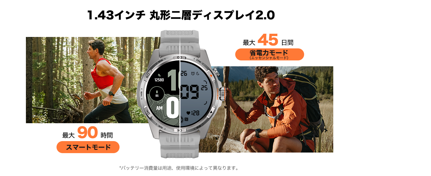 ロングバッテリー性能を持つ登山・アウトドア向けWearOS搭載スマートウォッチ『TicWatch Atlas(ティックウォッチ アトラス)』 、新機能を搭載して2024年10月16日（水）より新発売！のサブ画像6