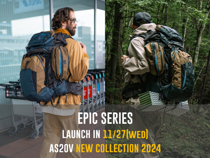 11/27(水) [AS2OV]から新作バッグシリーズ「EPIC SERIES」が遂に発売。アウトドドアからトラベルまで、行動半径を広げてくれる「大容量ドッキングシステム」。のメイン画像