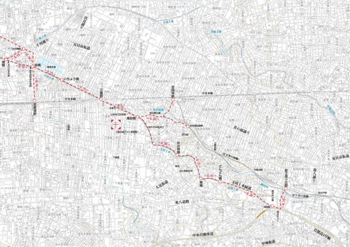 登山地図＆計画マネージャ「ヤマタイム」に東京・玉川上水緑道や、富山・三重の山々などを新たに追加。登山だけではなく都市部散策コースの計画作りもサポート！のメイン画像