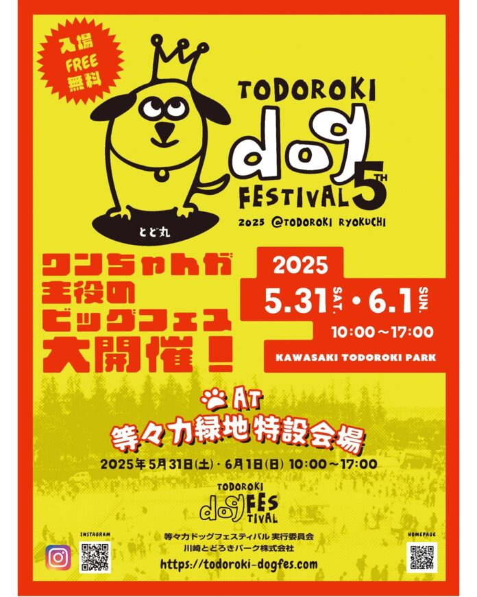 【等々力ドッグフェスティバル】5th　2025年5月31日、6月1日大開催！のメイン画像