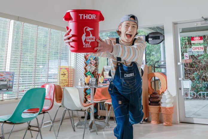 CHUMS×THOR初コラボ！レトロアメリカンなデザインが特徴の『CHUMS×THOR Round Container Set 12L』のメイン画像
