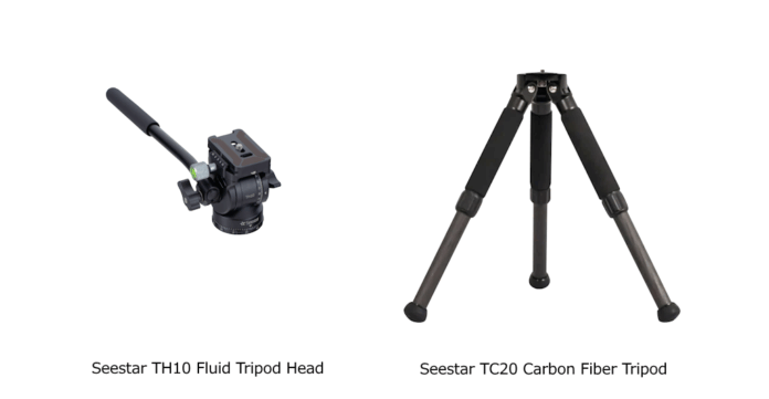 お使いの「Seestar」シリーズを赤道儀モードで。雲台「Seestar TH10 Fluid Tripod Head」と三脚「Seestar TC20 Carbon Fiber Tripod」を発売のメイン画像