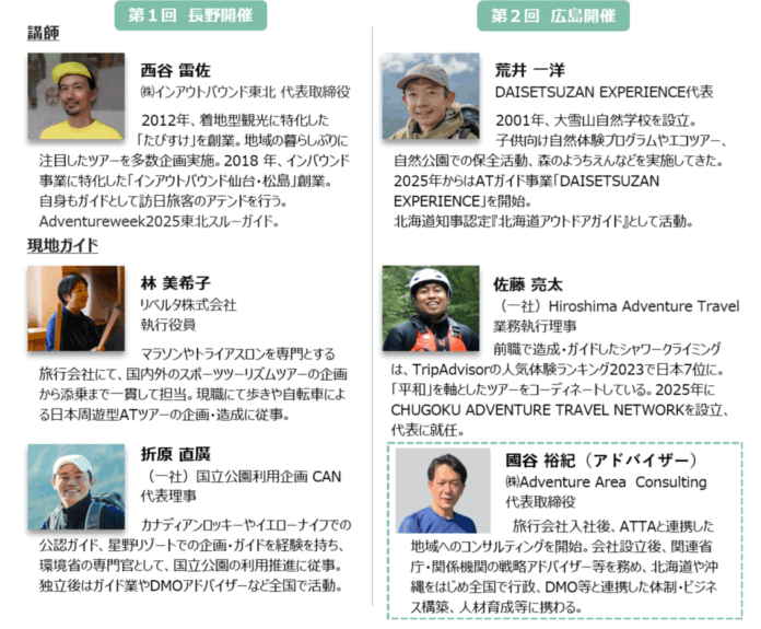 2025年度アドベンチャートラベル国内ネットワーキング事業参加者募集のお知らせ（締切：10/8）のメイン画像