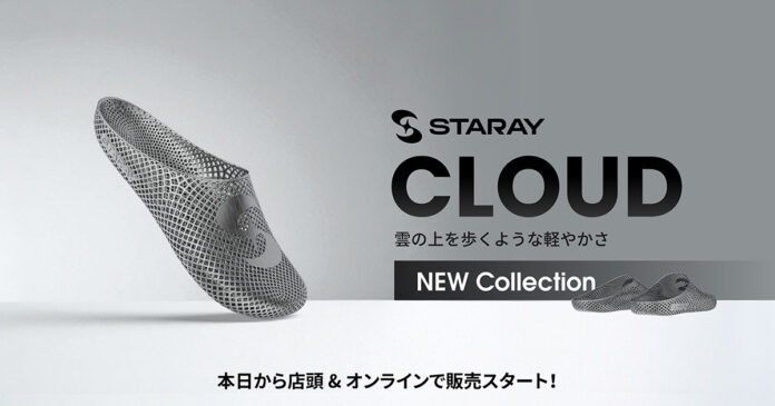 STARAY 新作サンダル『CLOUD』本日発売！雲の上のような軽やかな履き心地を実現【APPLE TREE株式会社】のメイン画像