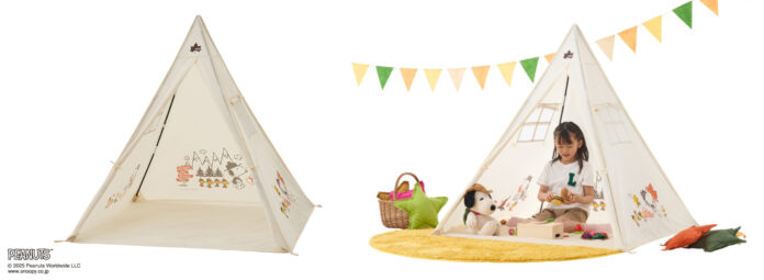 組立て簡単！とんがり屋根のKIDSテント「SNOOPY KIDS テント」新発売！のメイン画像
