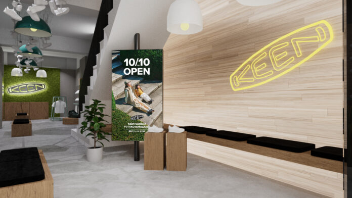 ＜KEEN直営店＞国内2店舗目となる路面店「KEEN GARAGE FUTAKOTAMAGAWA」が東京 二子玉川に2025年10月10日（金）オープンのメイン画像
