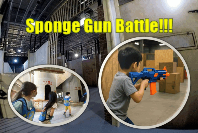 【こどもの休日の過ごし方】 締切間近！スポンジガンバトル体験ツアーのメイン画像